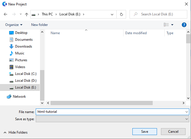 HTML File Creation Step2 html file creation step2